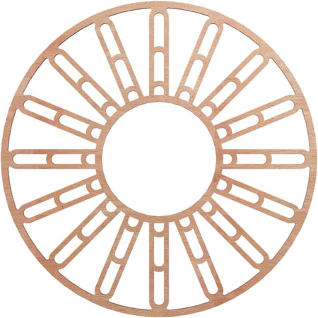 Ekena Millwork Hale Wood Fretwork Pierced Ceiling Medallion, Cherry, 22"OD x 8"ID x 3/8"T CMWP22X22X0375HHCH